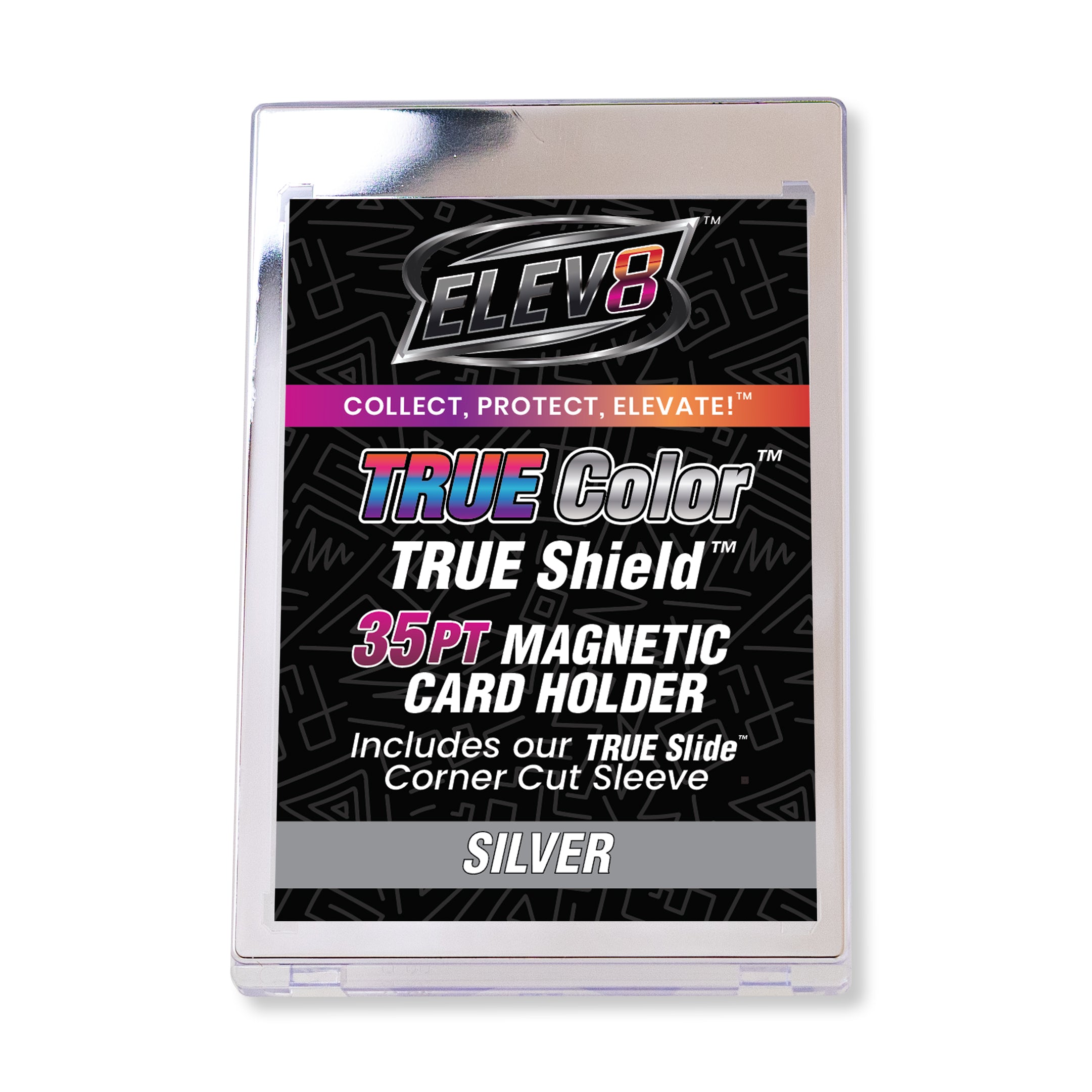 TRUE Colors: Silver - TRUE Shield Magnetic Card Holder (35pt w/TRUE Slide Insert)