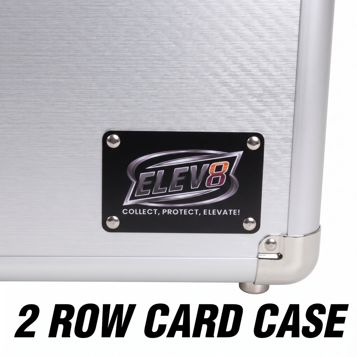 2-Row Graded Card & Slab Defender Case - Silver