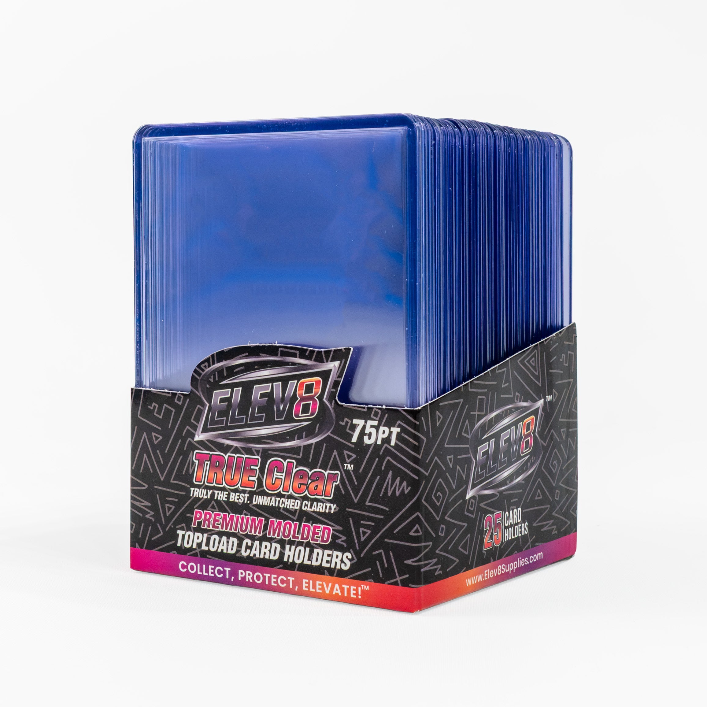 TRUE Clear Premium Molded Topload Card Holder (75pt)