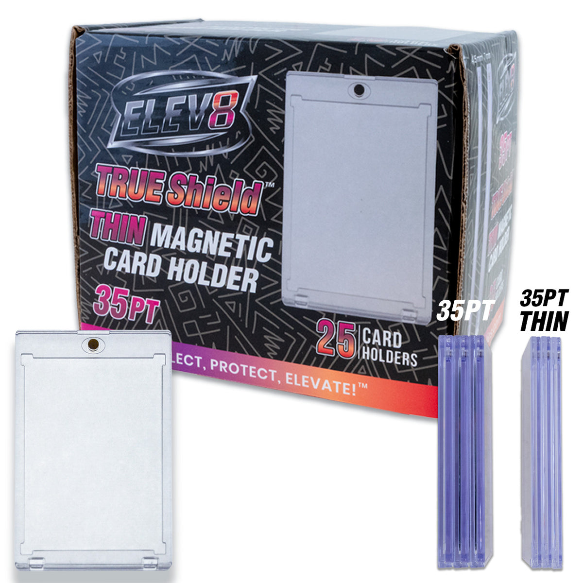 magnetic card sleeves Holders for Trading Cards Pro Magnetic Card Holders have a recessed area large enough to accommodate a card with a soft sleeve IDAODAN 50ct Magnetic Card Holders,