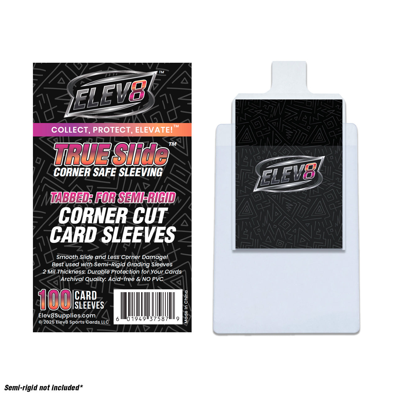 TRUE Slide Sleeves - Tabbed (For Semi-Rigid)