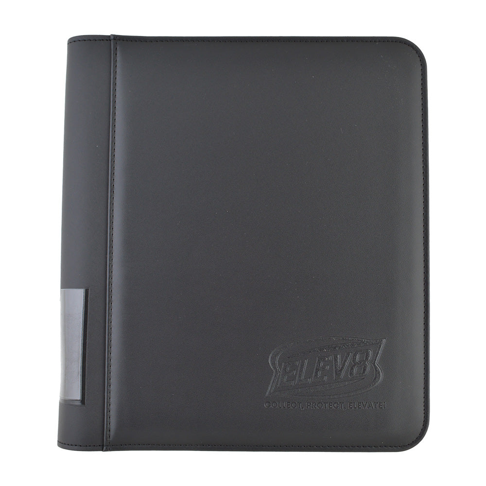 9-Pocket Topload Card Binder (Black/White) - Holds 252 Cards