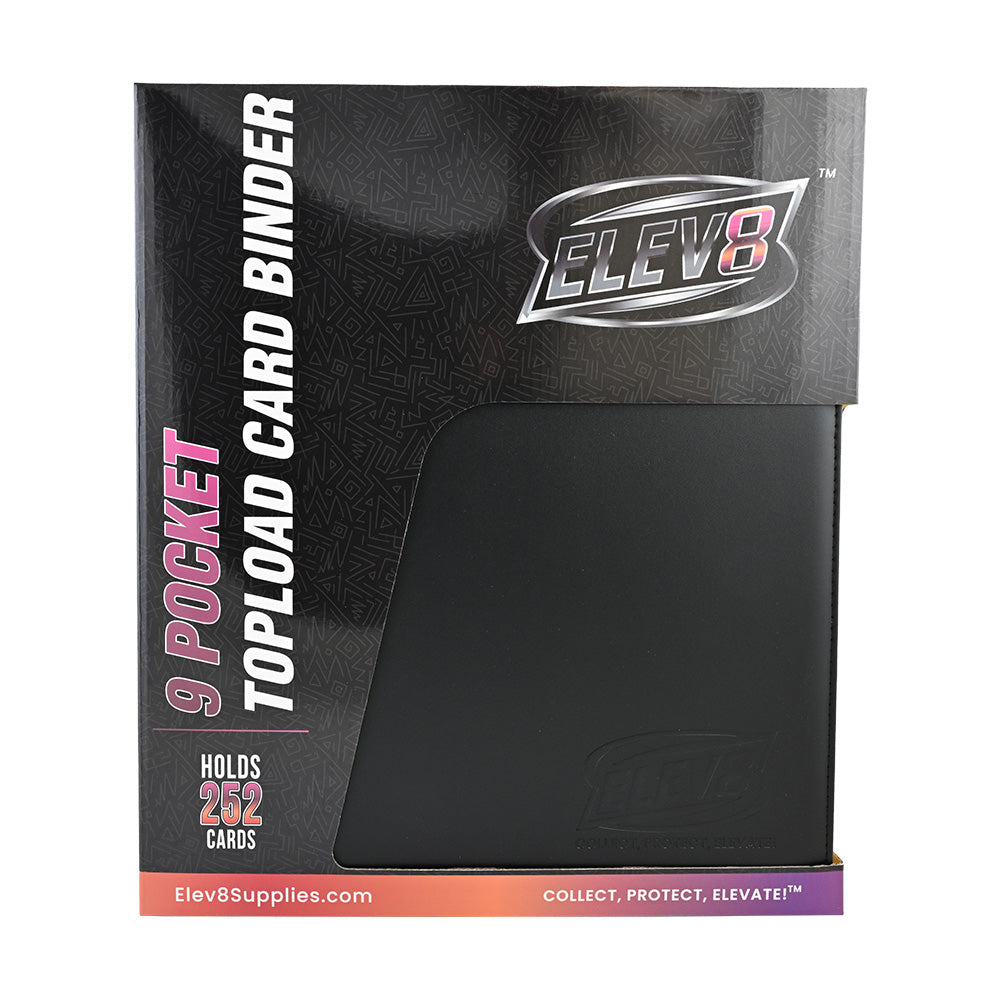 9-Pocket Topload Card Binder (Black) - Holds 252 Cards