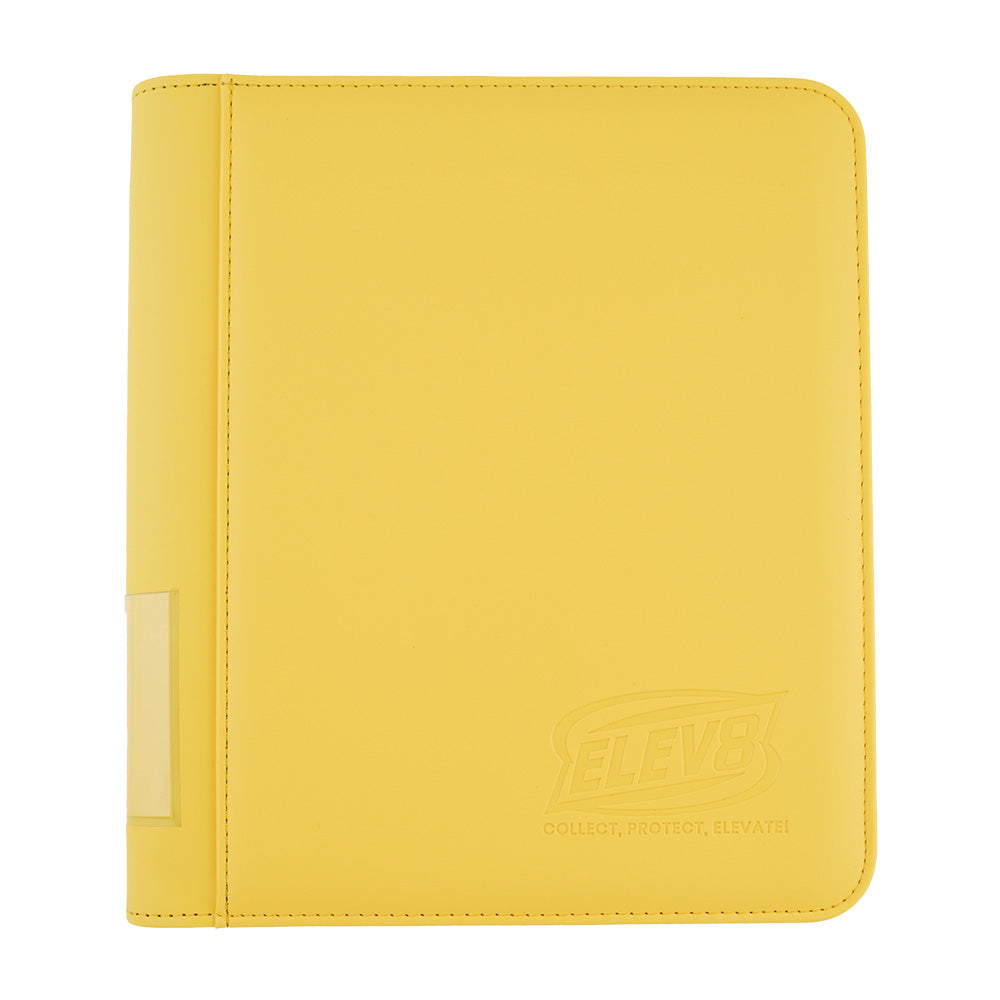4-Pocket Topload Card Binder (Yellow) - Holds 128 Cards