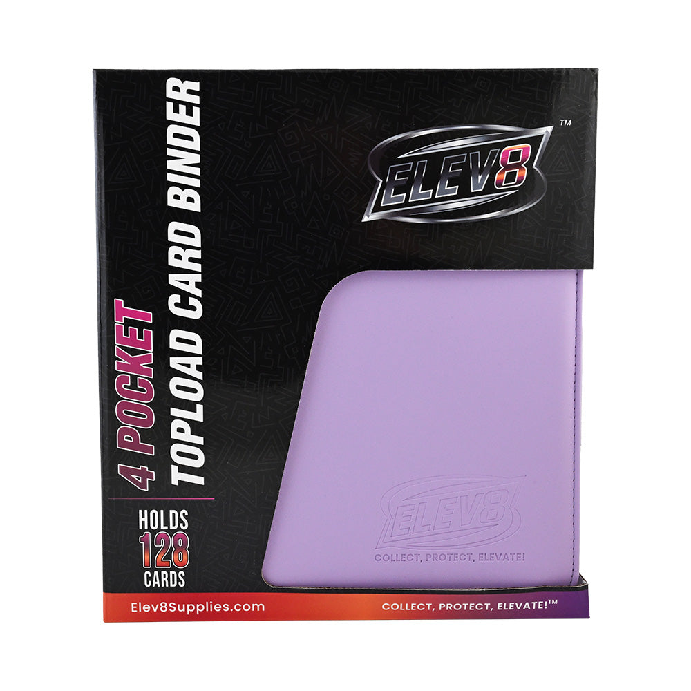 4-Pocket Topload Card Binder (Light Purple) - Holds 128 Cards