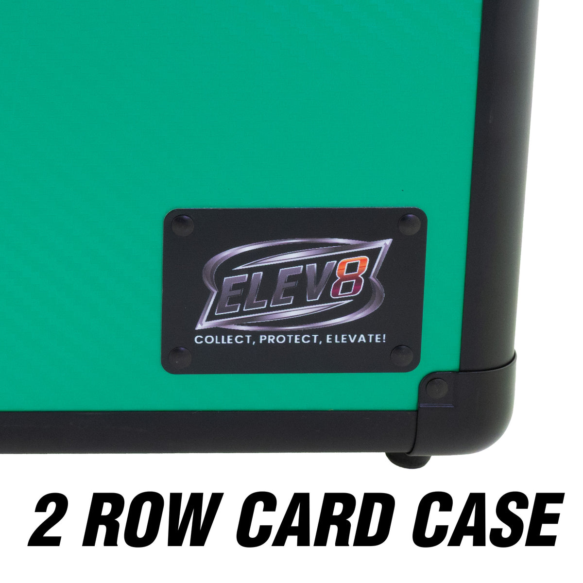 2-Row Graded Card & Slab Defender Case - Green