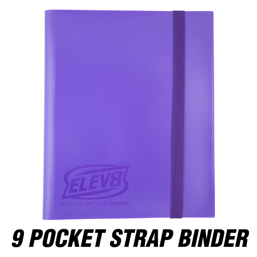 9-Pocket Strap Binder (Purple) - Holds 360 Cards