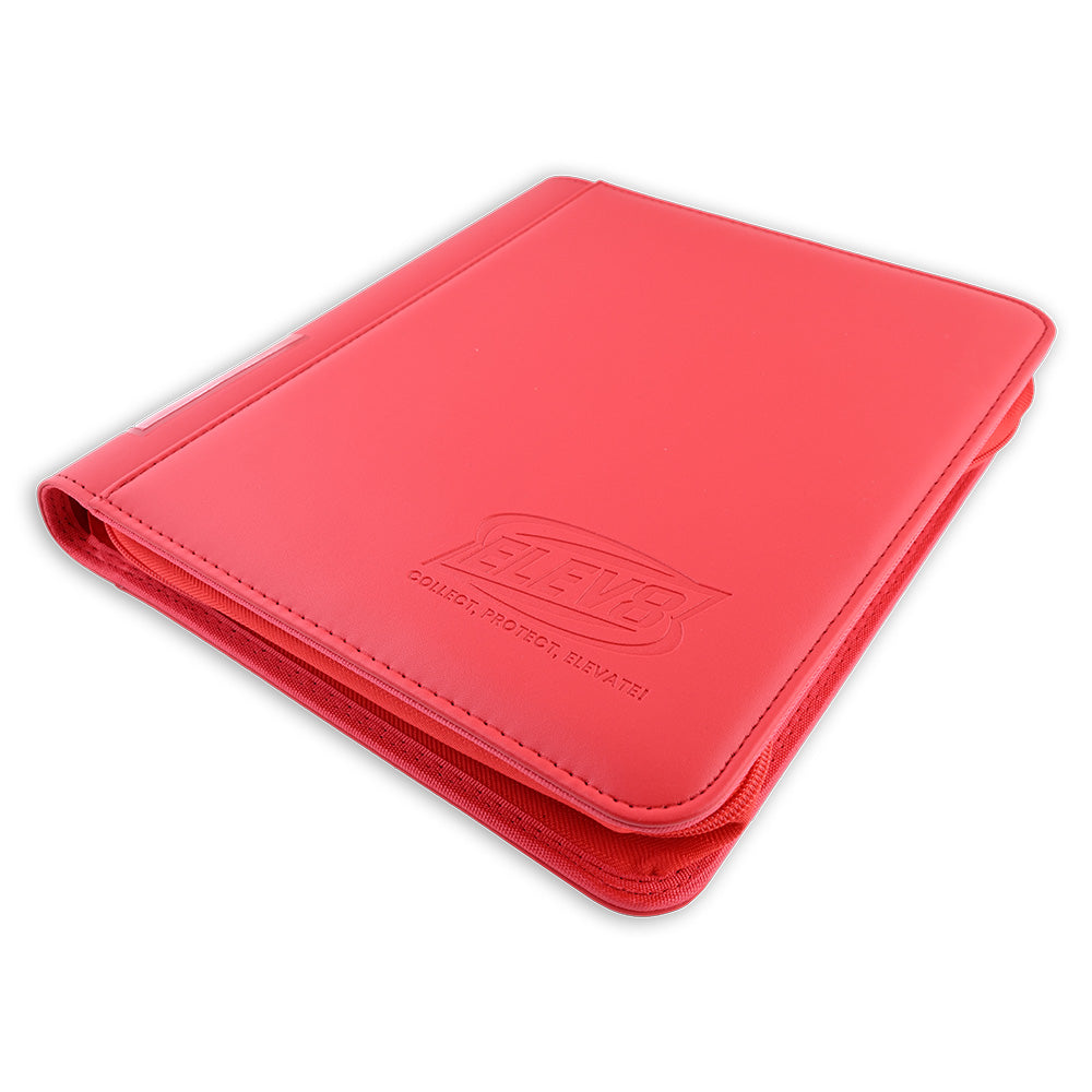 9-Pocket Topload Card Binder (Red) - Holds 252 Cards