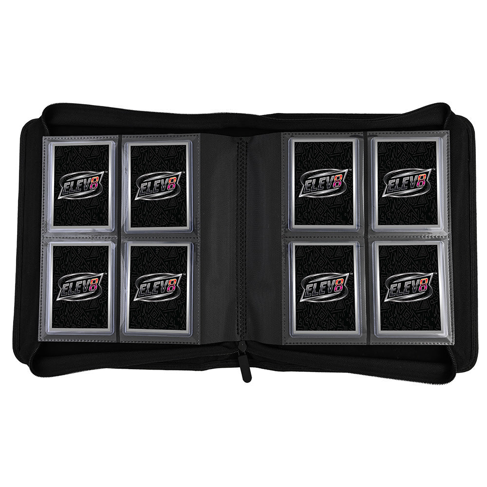 4-Pocket Topload Card Binder (Black) - Holds 128 Cards