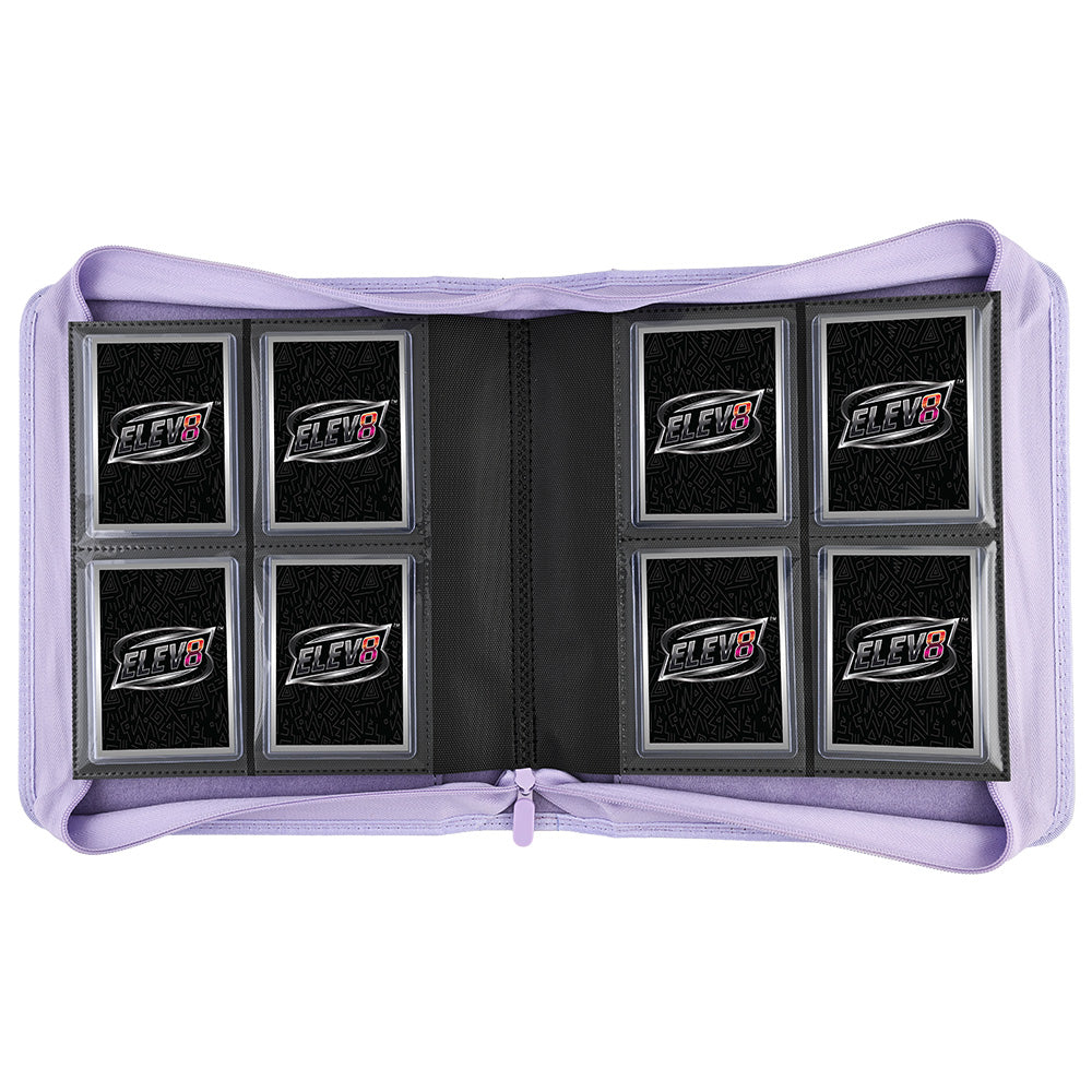 4-Pocket Topload Card Binder (Light Purple) - Holds 128 Cards