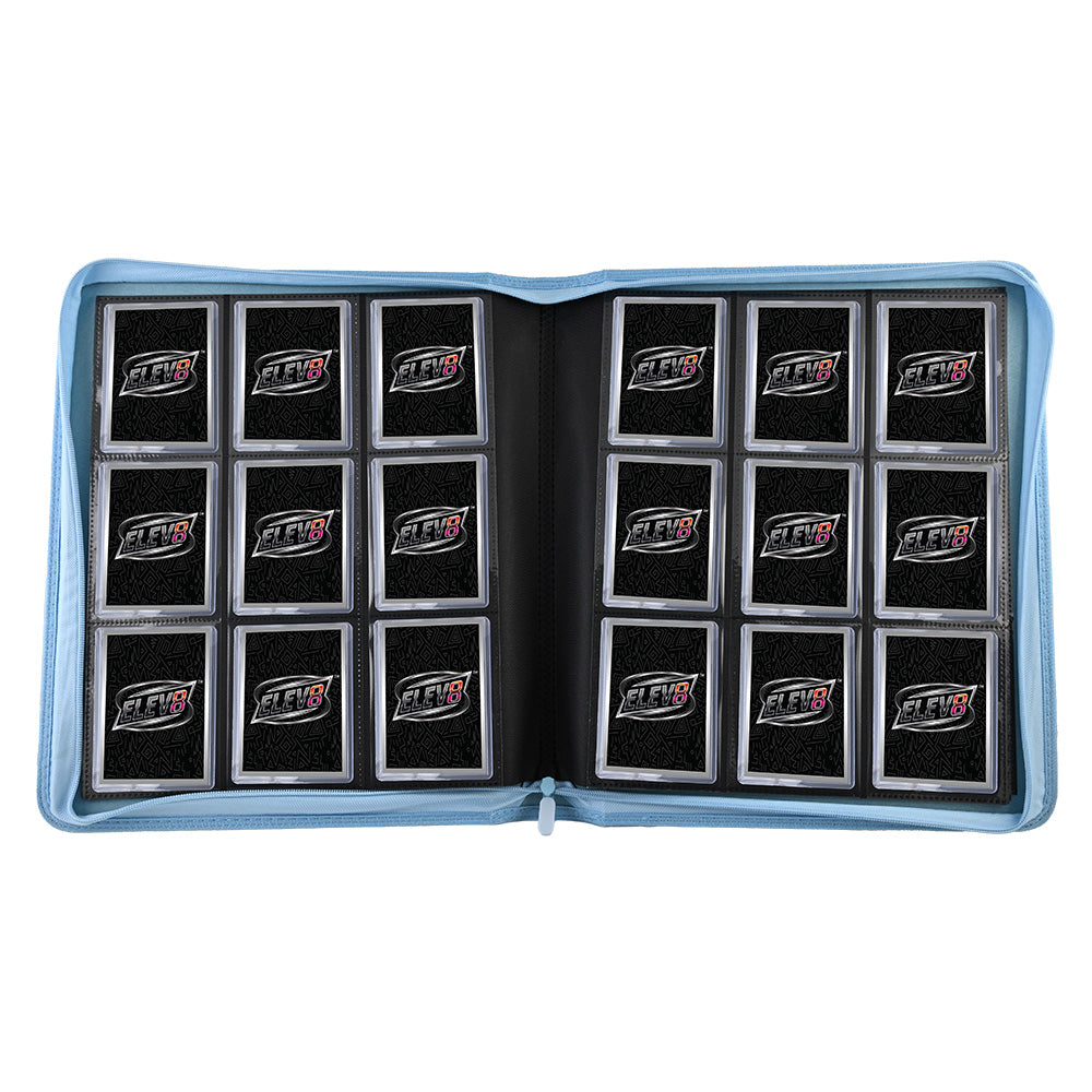 9-Pocket Topload Card Binder (Light Blue) - Holds 252 Cards