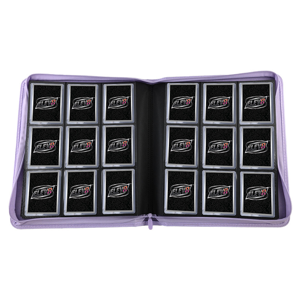 9-Pocket Topload Card Binder (Light Purple) - Holds 252 Cards
