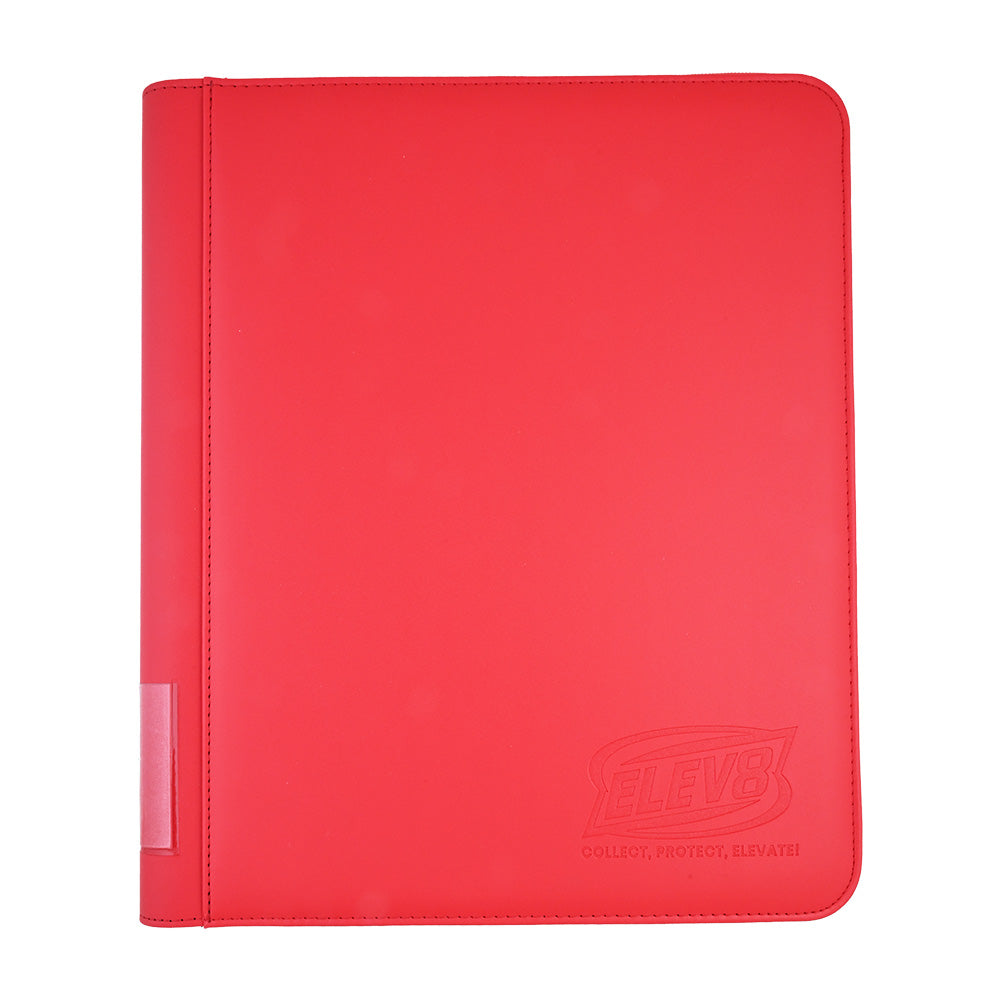 9-Pocket Topload Card Binder (Red) - Holds 252 Cards