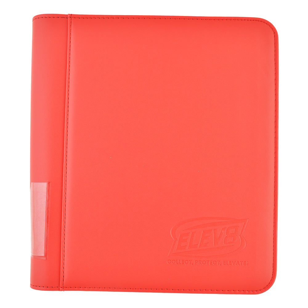 4-Pocket Topload Card Binder (Red) - Holds 128 Cards